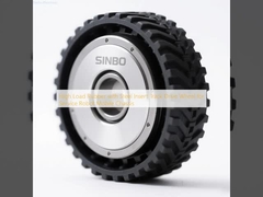 Yüksek yüklü çelik yerleştirme pistli kauçuk servis için robot mobil şasi sürücü tekeri