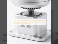LIDAR Döner Braket Alüminyum Basınçlı Döküm, Servis Robotu Algılama Navigasyon Modülü için Yüksek Hassasiyetli 360 Derece Dönüş, Kararlı Tarama