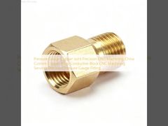 Basınç Göstergesi Bakır Eklem Hassas CNC İşleme Çin Özel Bakır Alaşımlı İletken Blok CNC İşleme Hizmetleri Hassas Basınç Göstergesi Bağlantı Parçası